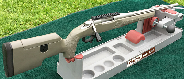 Remington 700 short action with PSE composite stock.