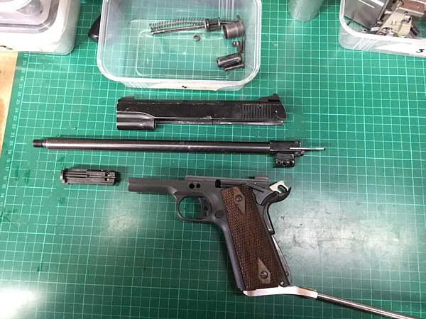 GSG 1911 with loose barrel in the breach, we can repair this issue